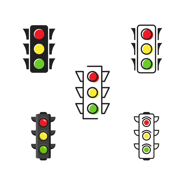 Premium vector traffic light vector icon design illustration template