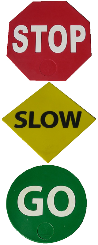 Stop slow go poly pads