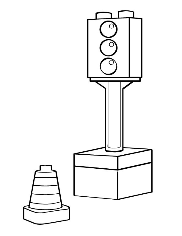 Traffic light template printable