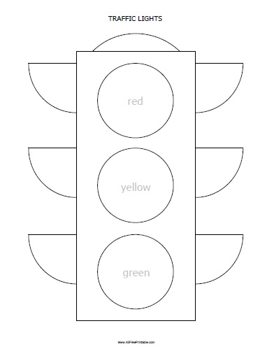 Traffic lights coloring page â free printable