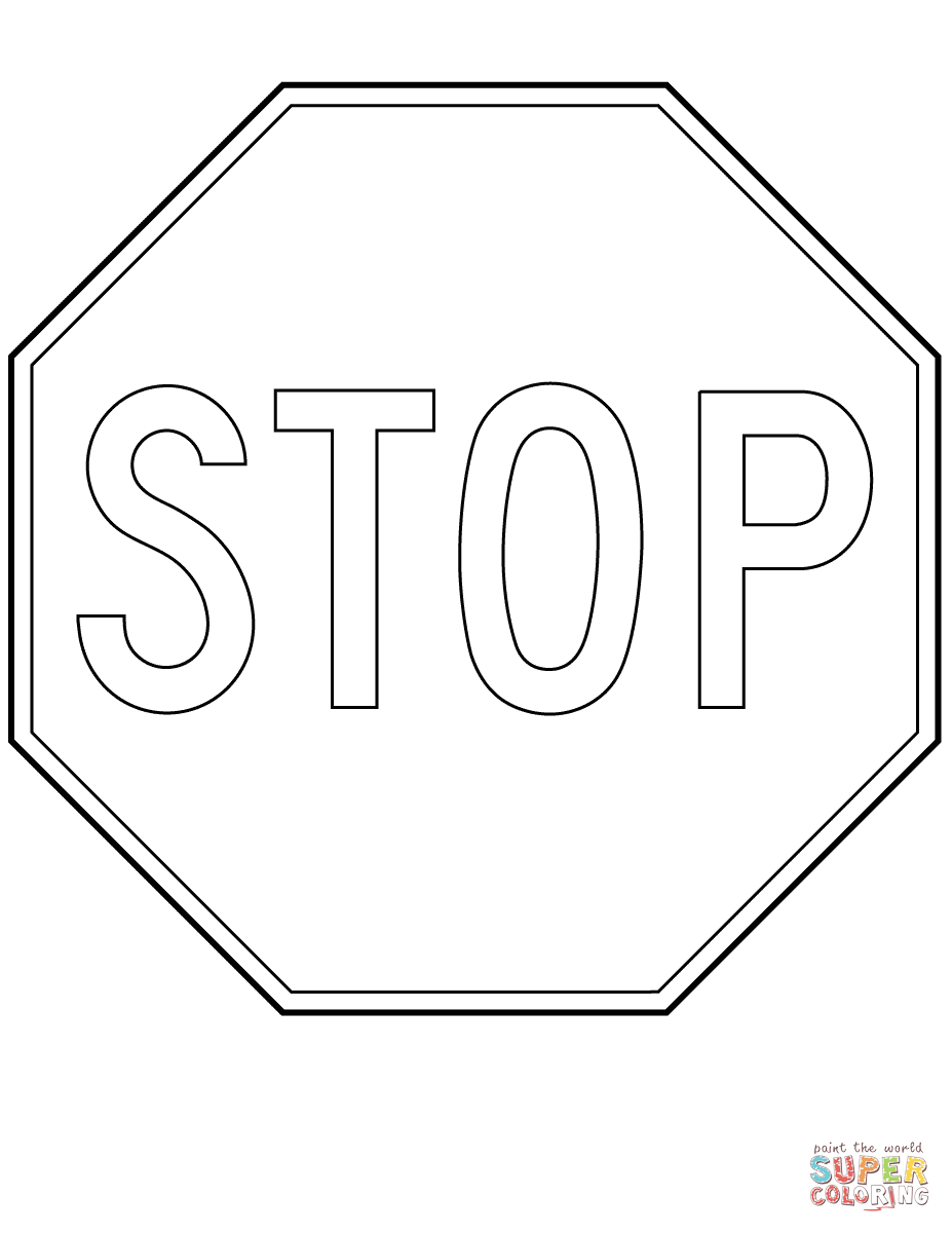Canada stop sign coloring page free printable coloring pages
