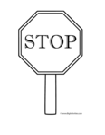 Traffic light and stop sign