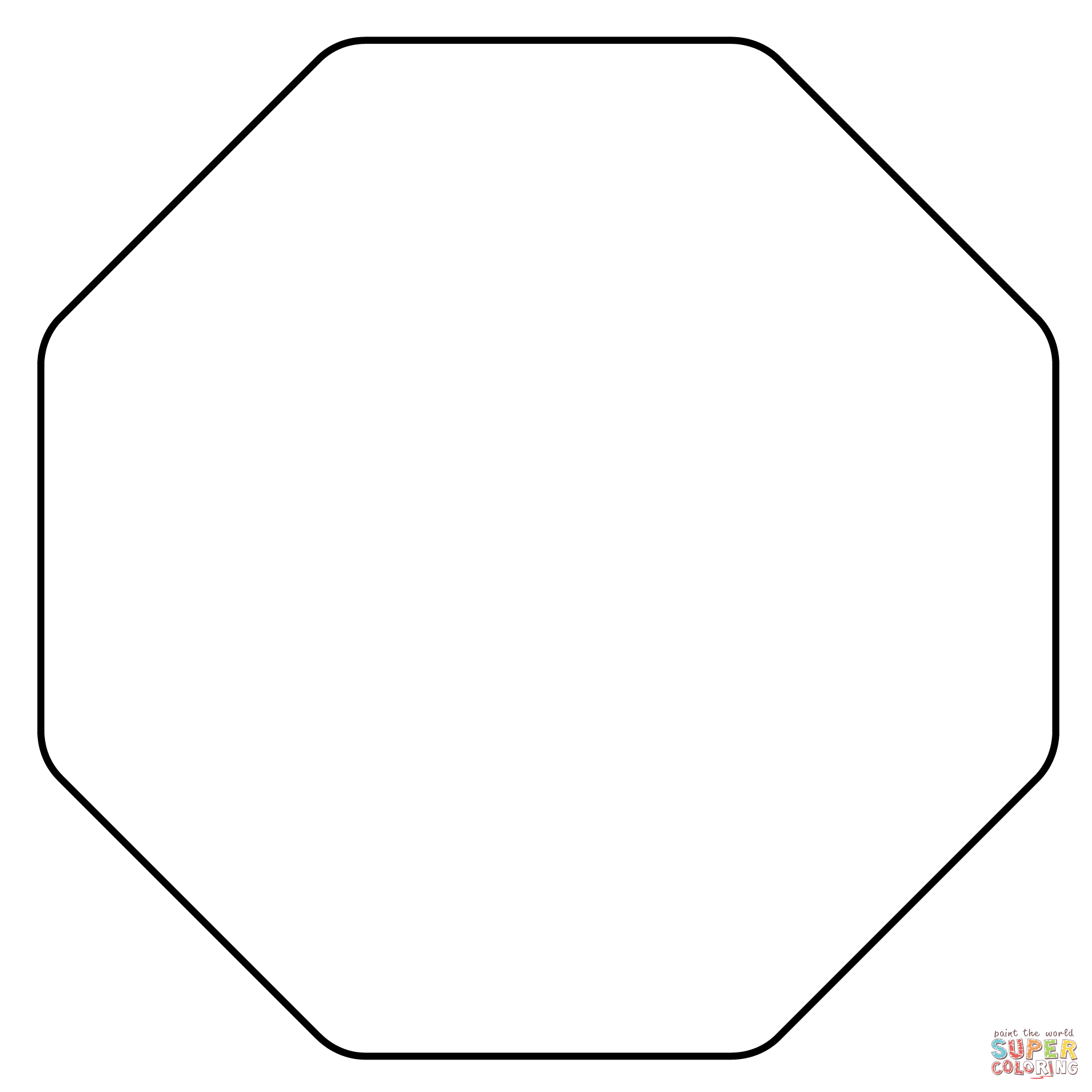 Stop sign emoji coloring page free printable coloring pages