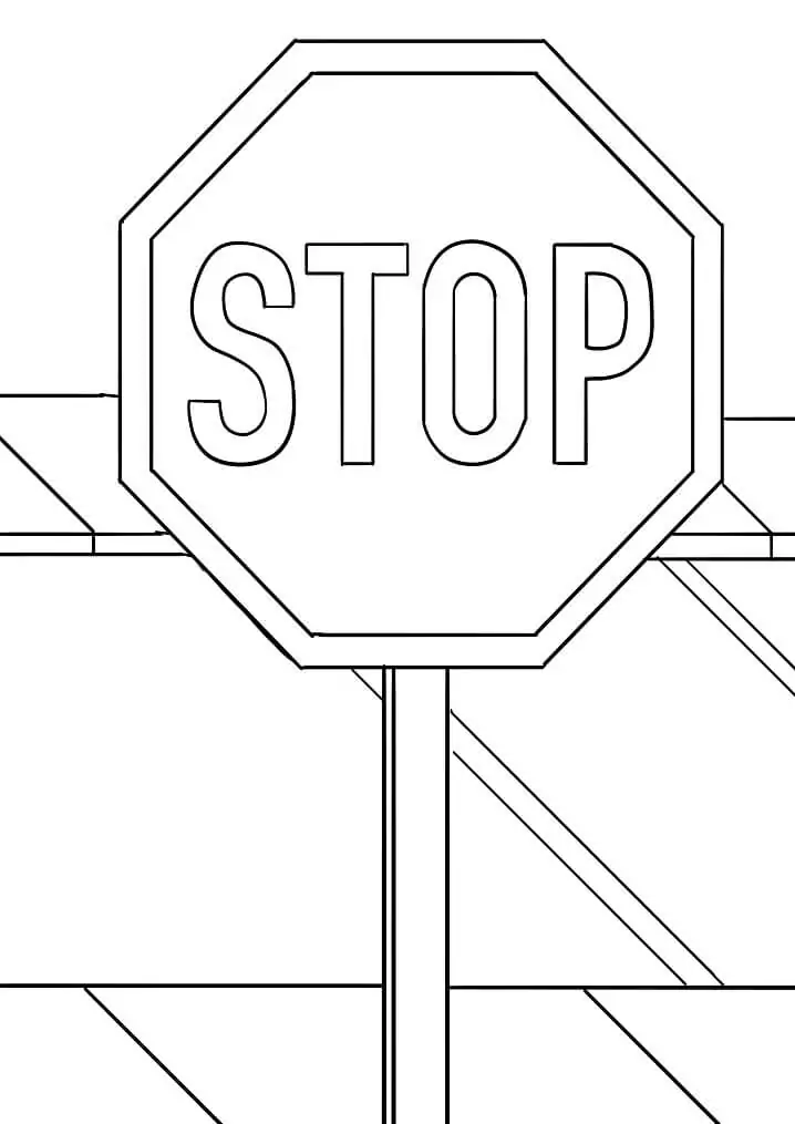 Stop sign malvorlagen