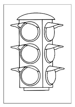 Learn road safety with our printable traffic lights coloring sheets pages