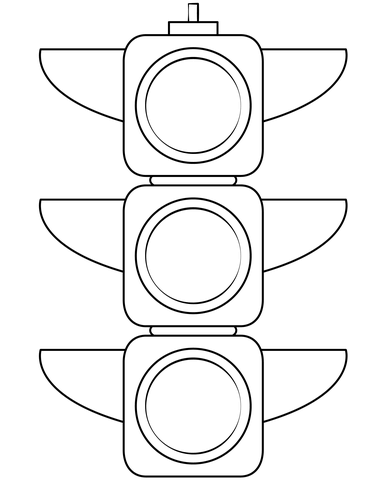 Traffic light coloring page free printable coloring pages