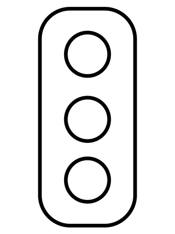 Vertical traffic light emoji coloring page free printable coloring pages