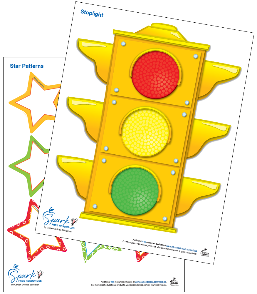 Stop light behavior free classroom dãcor carson dellosa