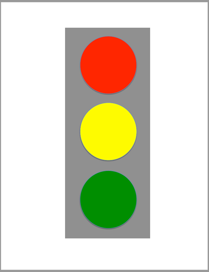 Printable traffic light freebie