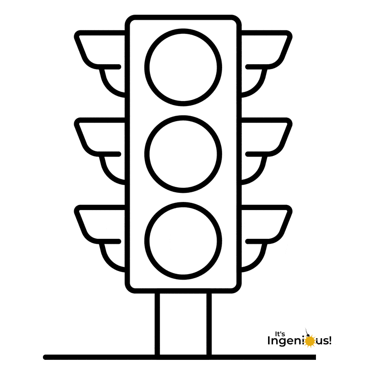 The ultimate traffic light coloring page for toddlers its ingenious