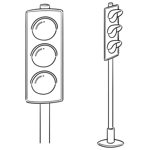 Stoplight drawing stock illustrations royalty