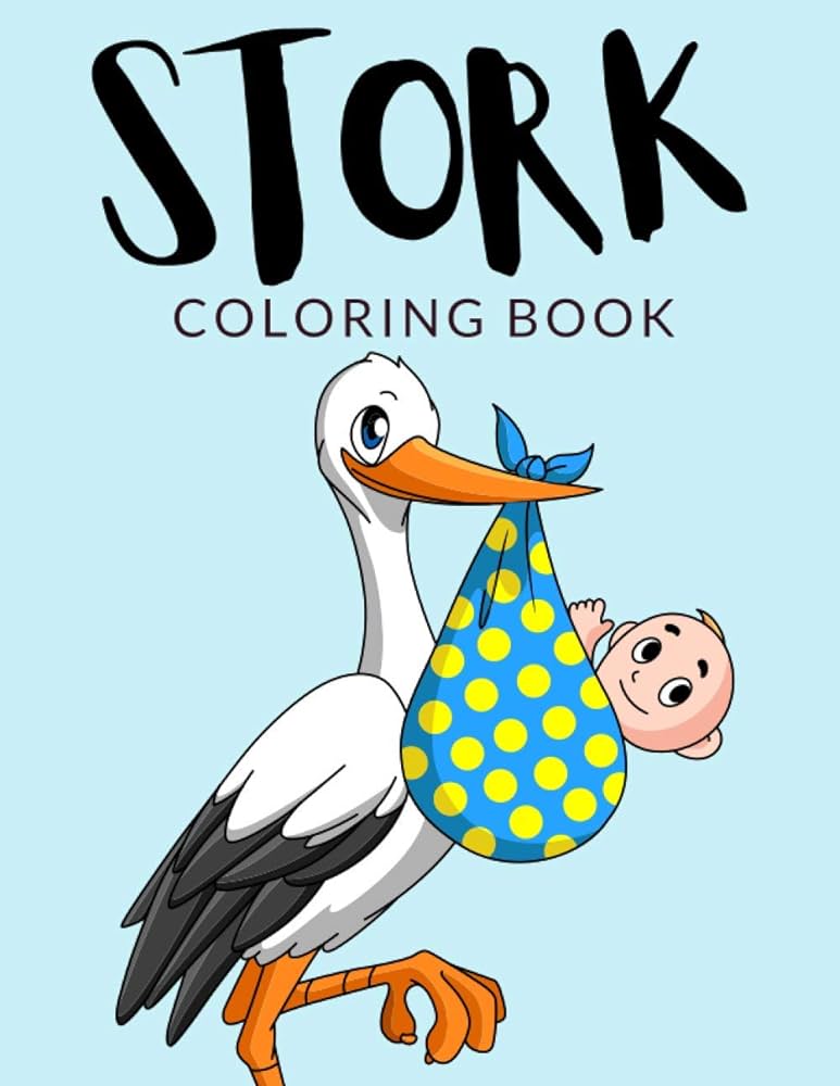 Stork loring book stork loring pages over pages to lor perfect ciniidae stork bird louring pages for boys girls and kids of ages