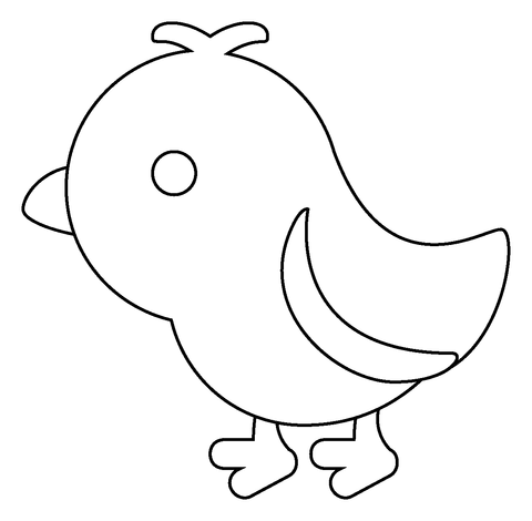 Baby chick emoji coloring page free printable coloring pages