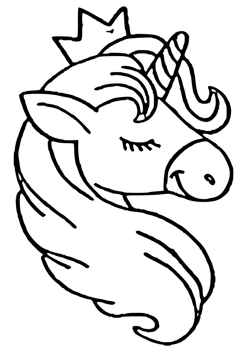 Free printable unicorn emoji coloring page sheet and picture for adults and kids girls and boys