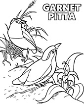 Printable stork coloring page for free