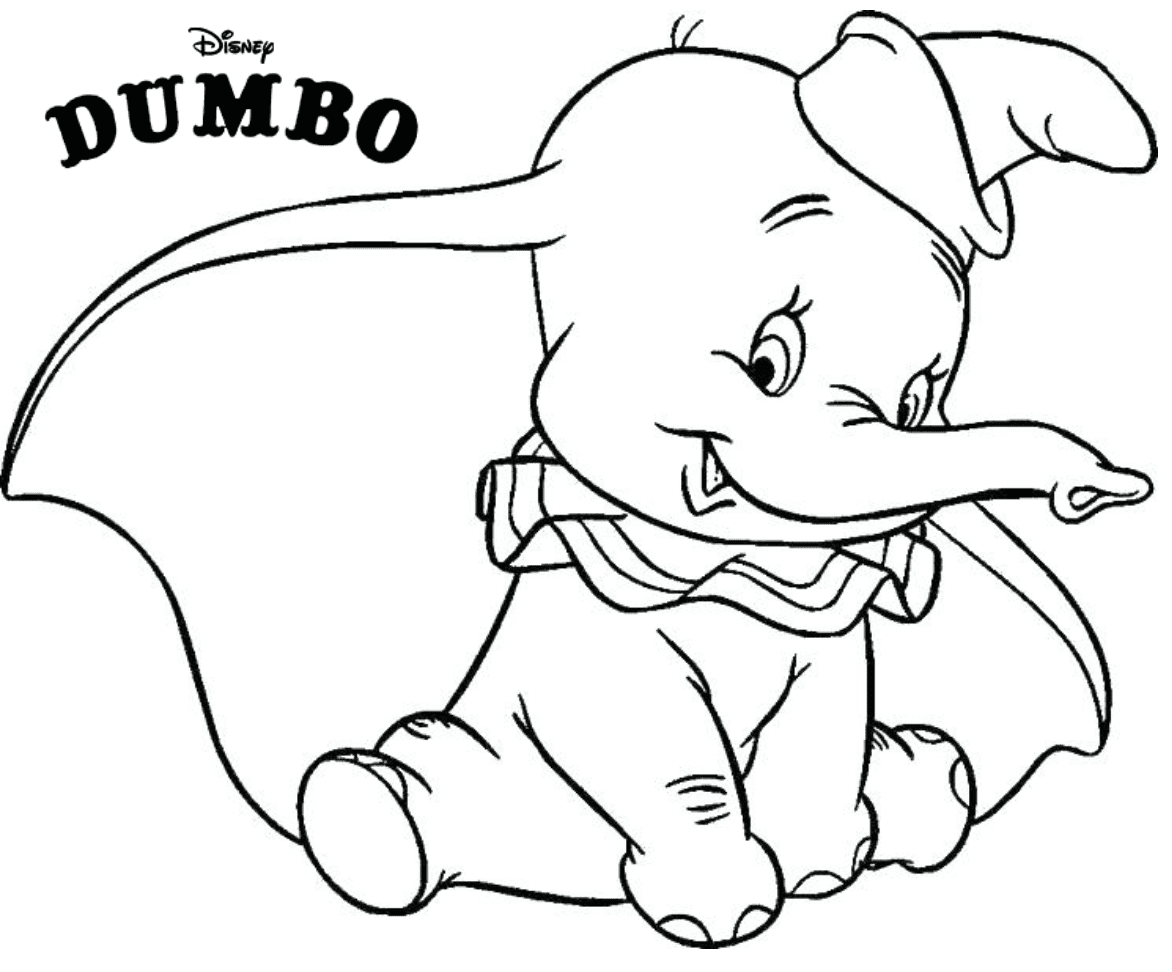 Dumbo coloring pages printable for free download