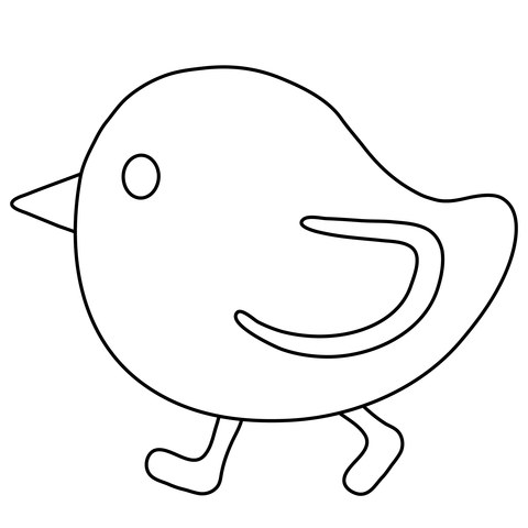 Baby chick emoji coloring page free printable coloring pages