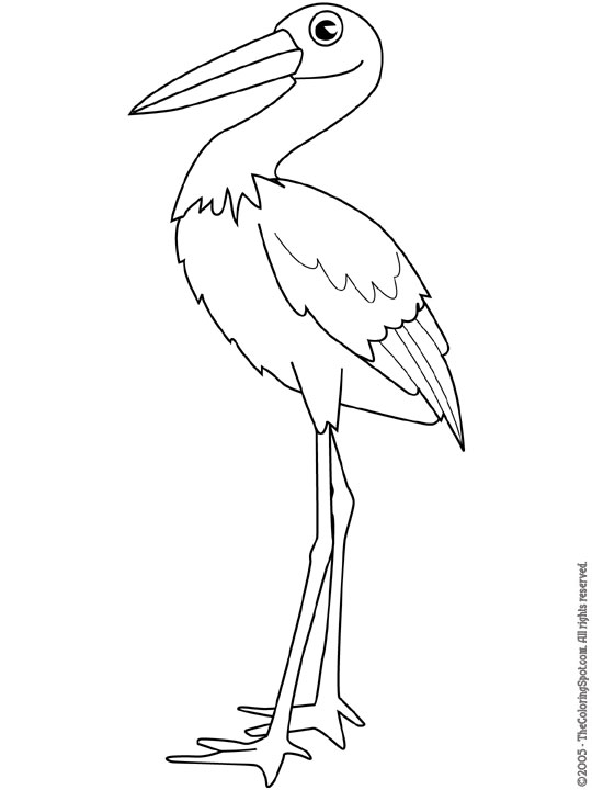 Stork coloring page audio stories for kids free coloring pages colouring printables