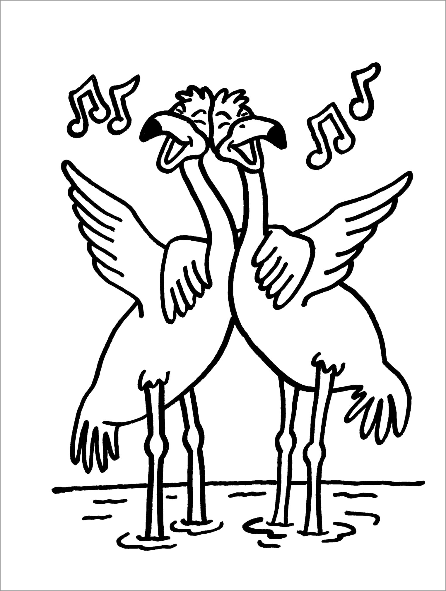 Stork coloring pages