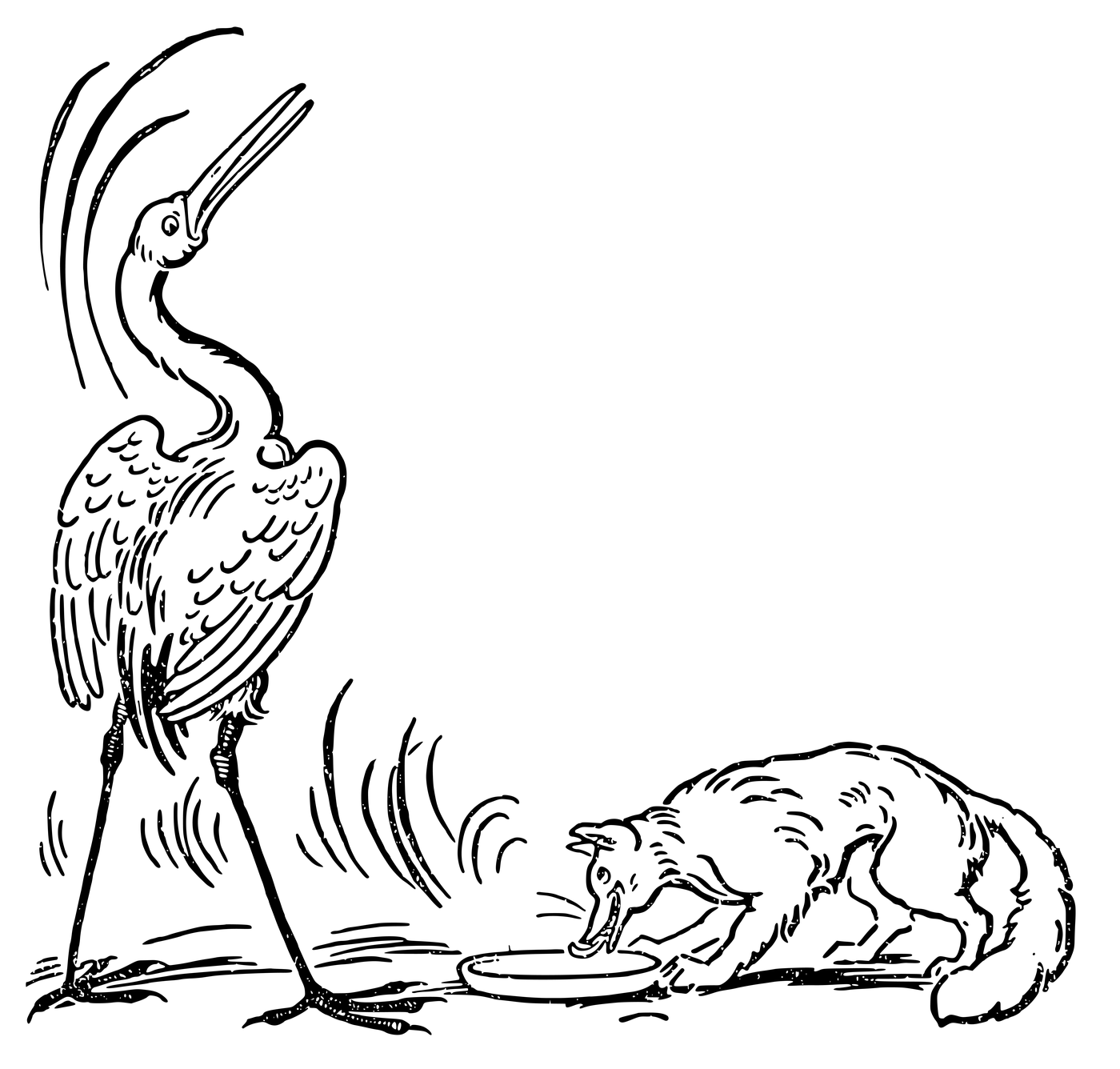 Stork coloring pages