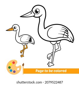 Stork coloring book images stock photos d objects vectors