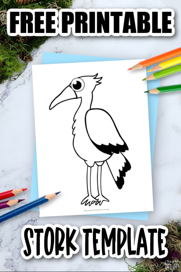 Free printable stork template â simple mom project