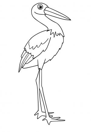 Free printable stork coloring pages for adults and kids