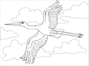 Stork coloring pages free coloring pages