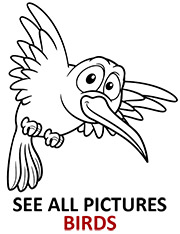 Printable stork coloring page for free