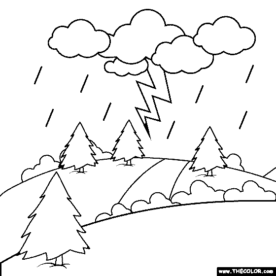 Nature coloring pages