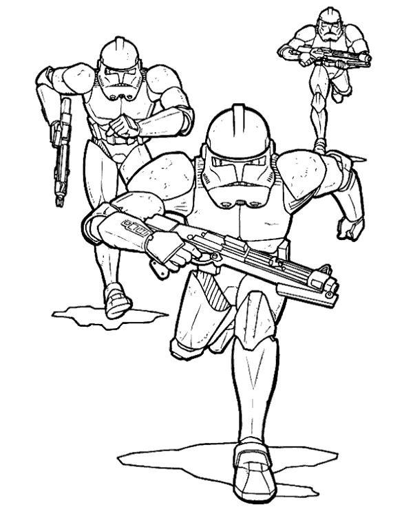 Stormtroopers printable coloring sheet