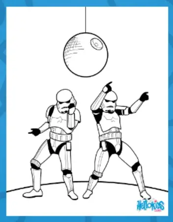 Iconic star wars stormtrooper coloring pages