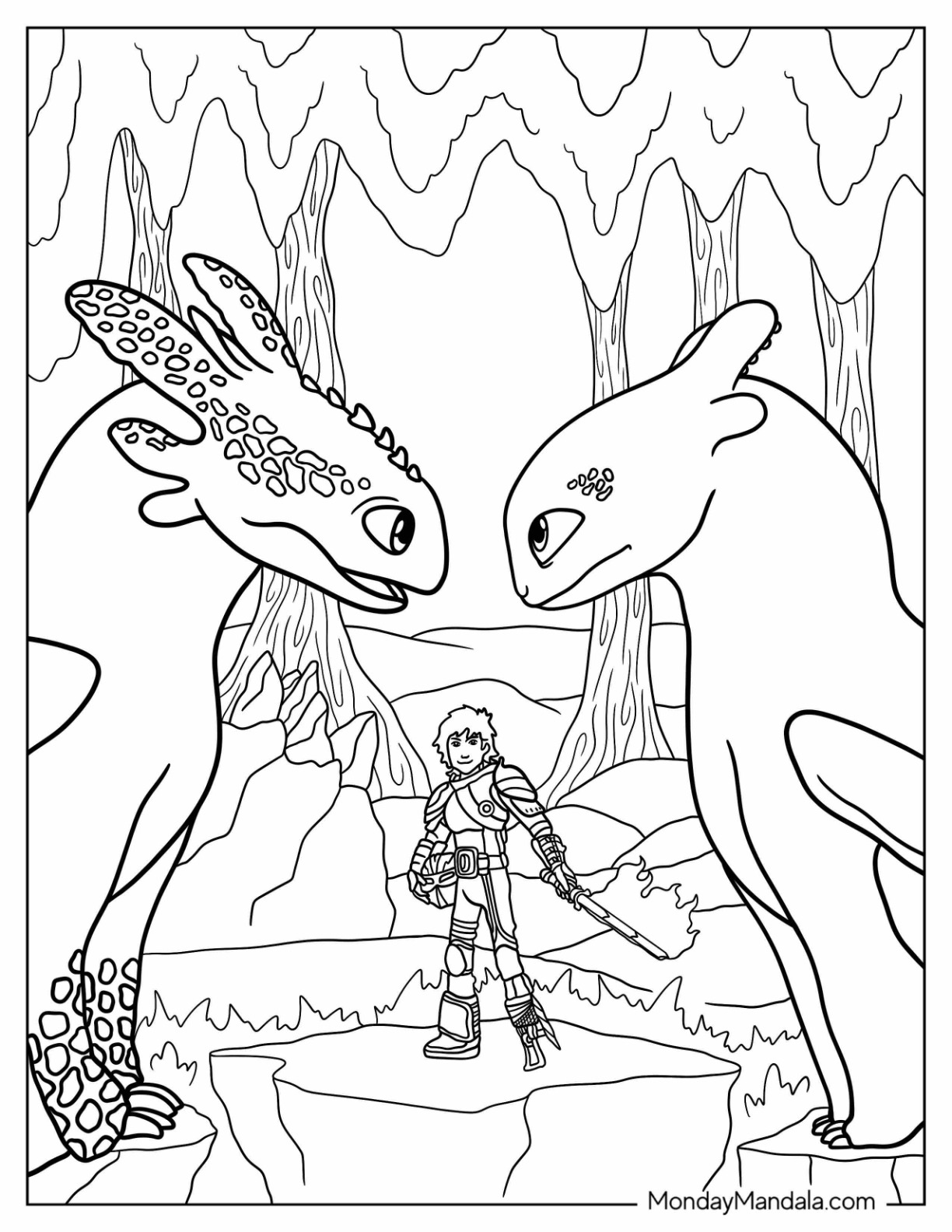 How to train your dragon coloring pages free pdfs