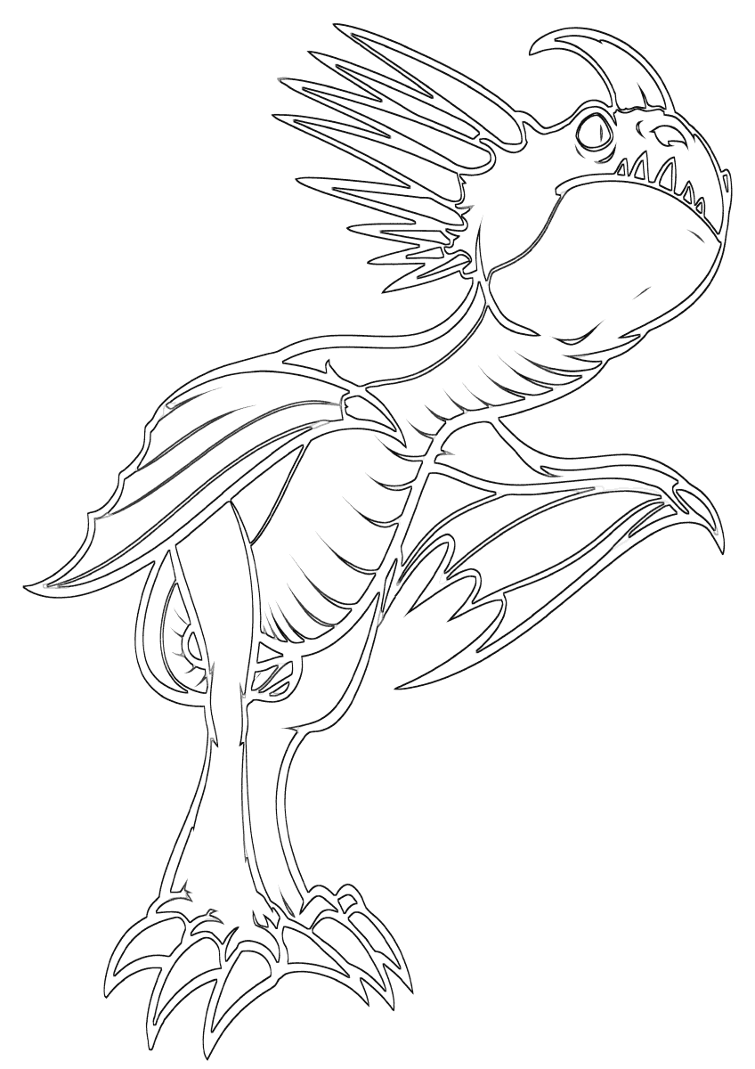 Stormfly coloring pages to download and print for free