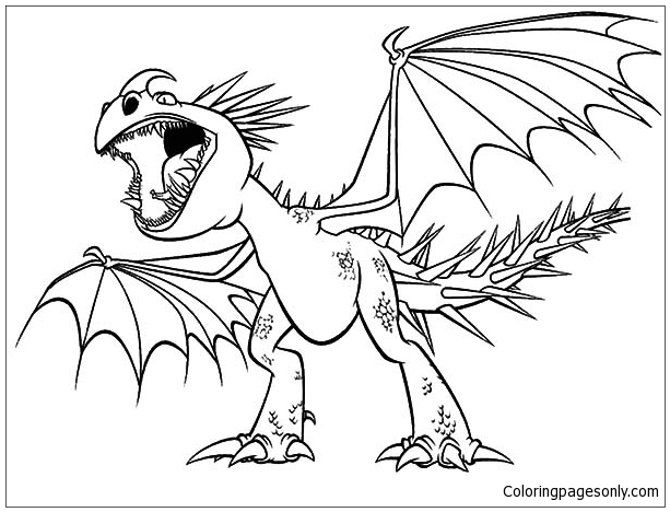 Dragon to color coloring page