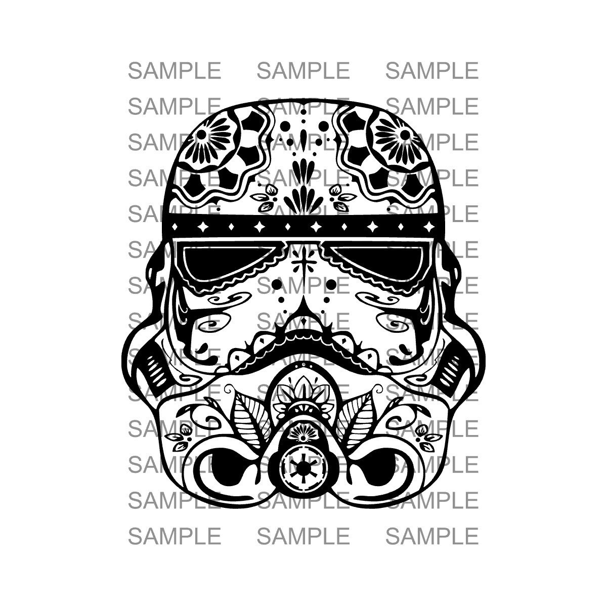 Trooper sugar skull