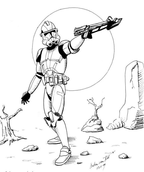 Stormtrooper coloring pages