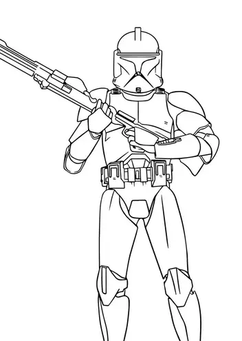 Iconic star wars stormtrooper coloring pages