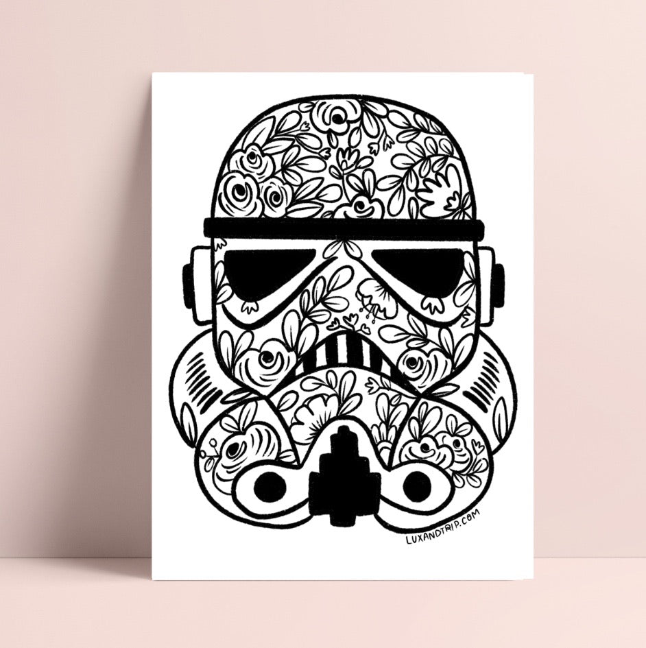 Printable stormtrooper coloring page â lux trip