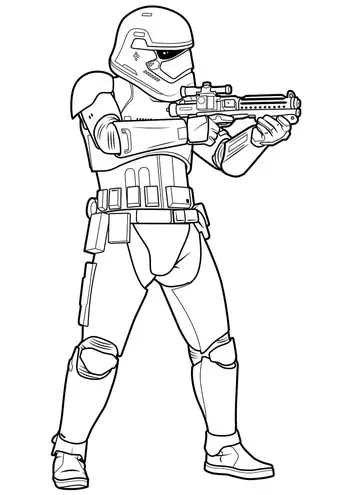 Iconic star wars stormtrooper coloring pages