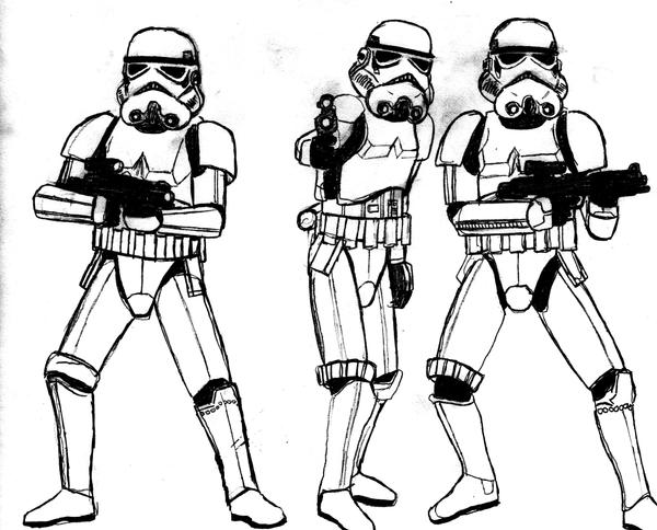 Imperial stormtroopers by crashybandicoot on