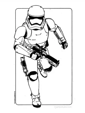 Iconic star wars stormtrooper coloring pages