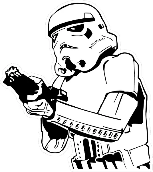 Stormtrooper decal sticker