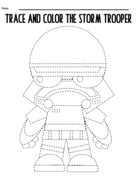 Star wars storm trooper draw with shapes directed drawing tpt