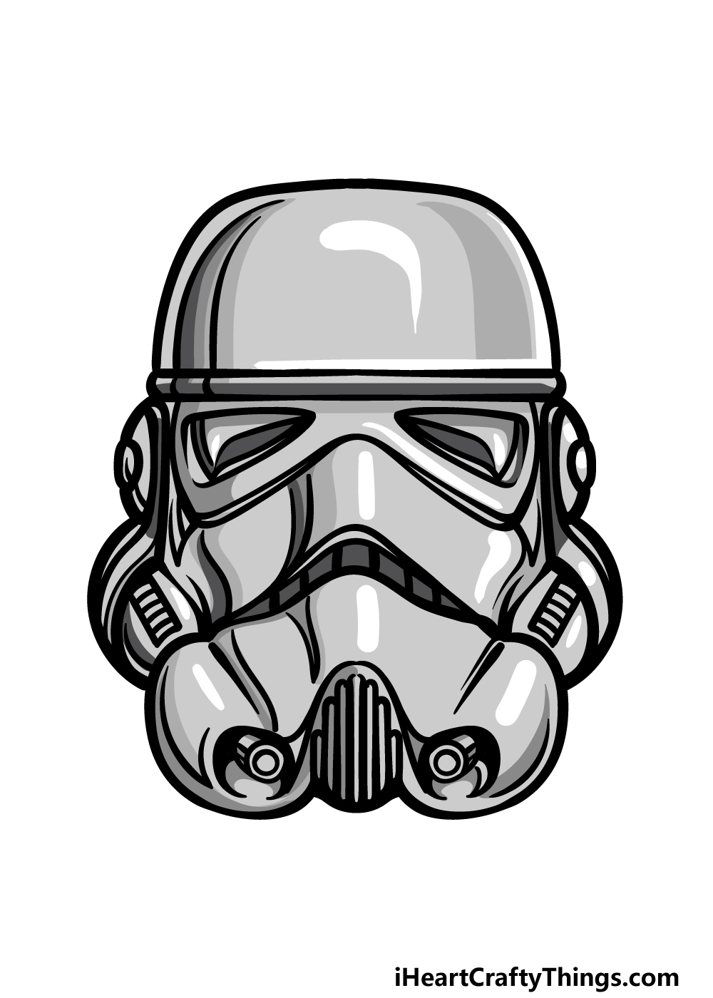 Stormtrooper helmet drawing