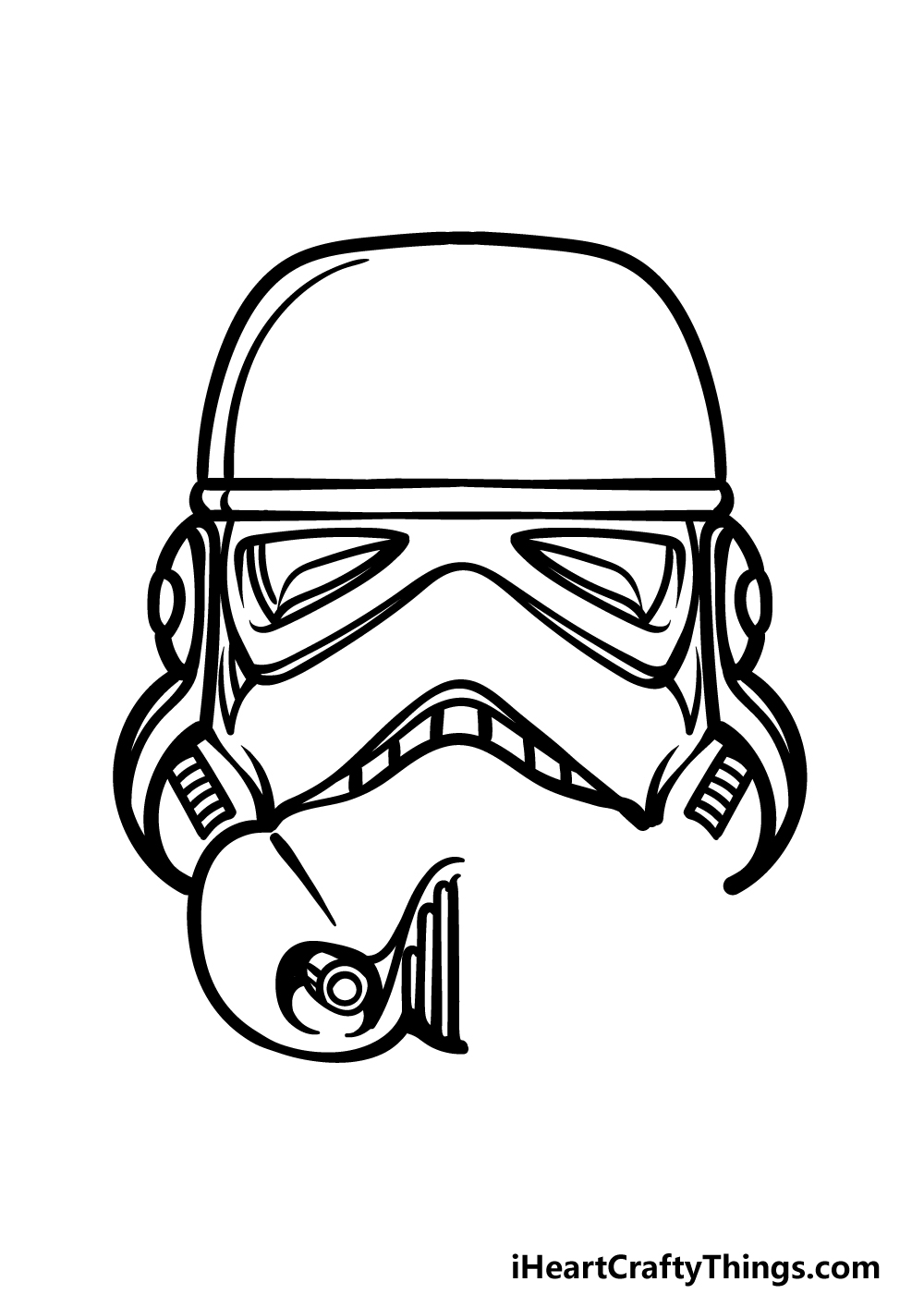 Stormtrooper helmet drawing