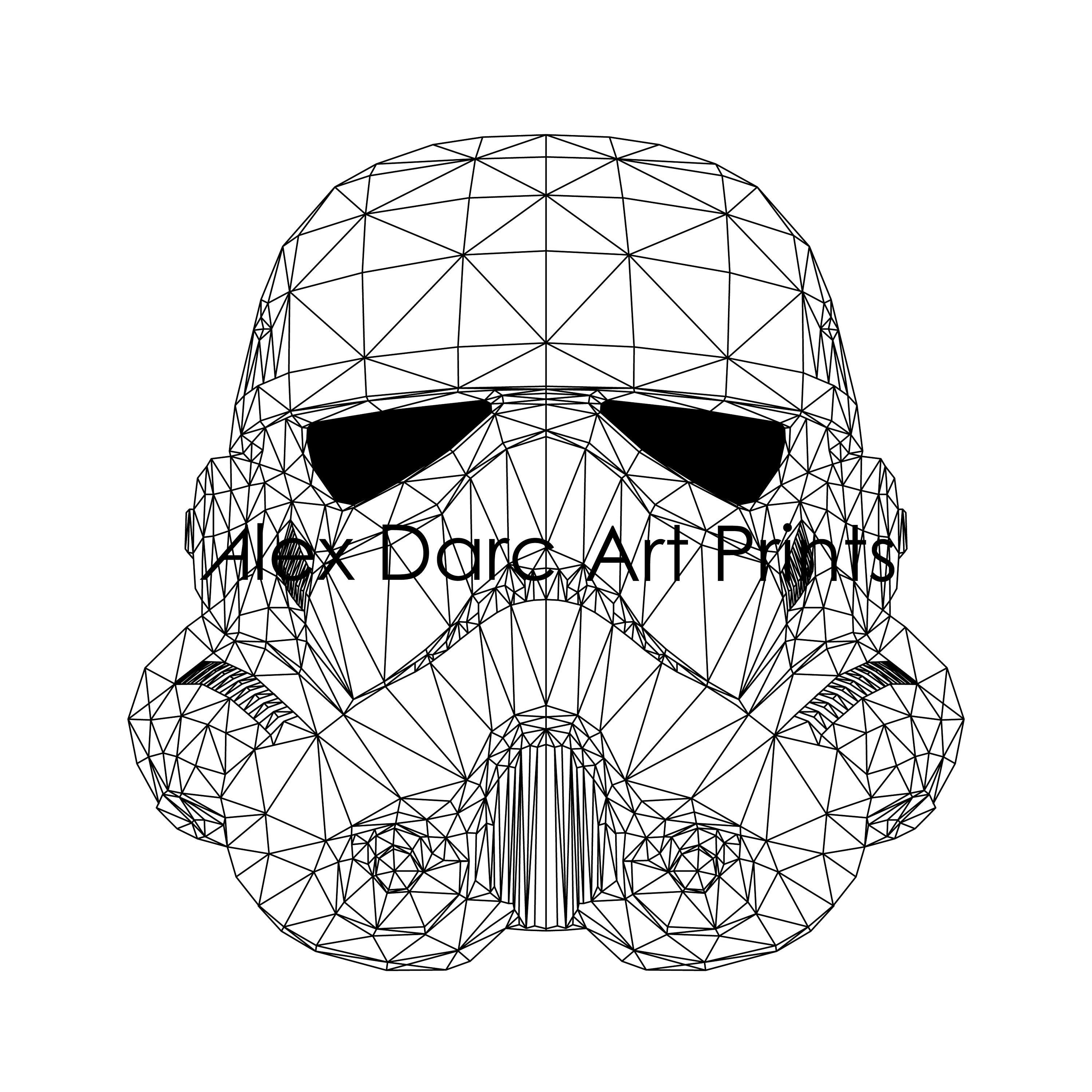 Stormtrooper helmet vector illustration