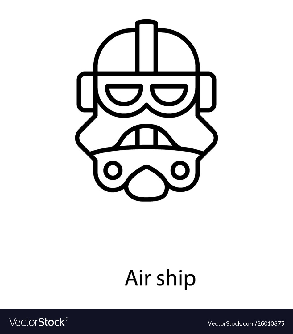 Stormtrooper helmet royalty free vector image