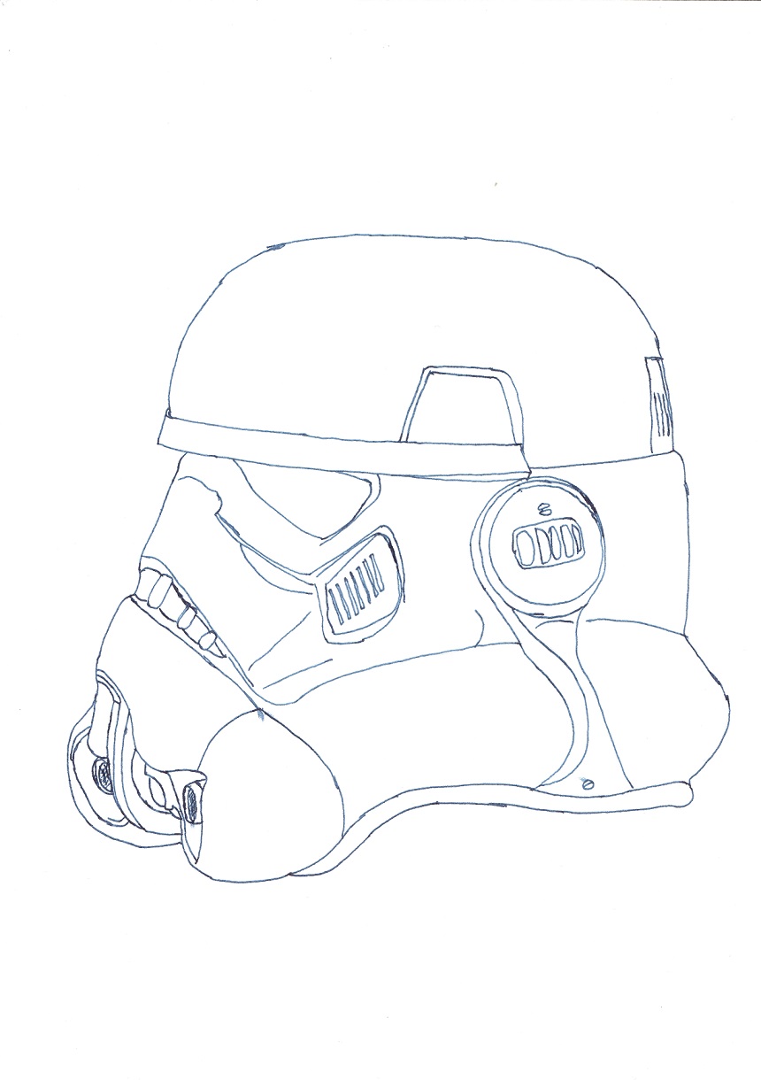 Stormtrooper helmet by icantintodraw on