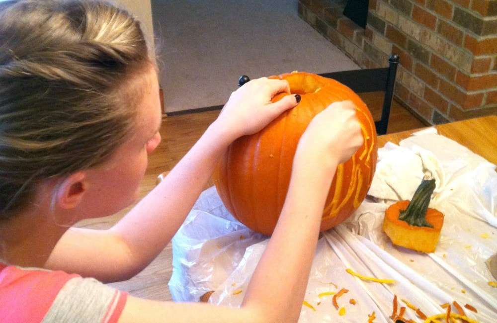 Stormtrooper pumpkin carving